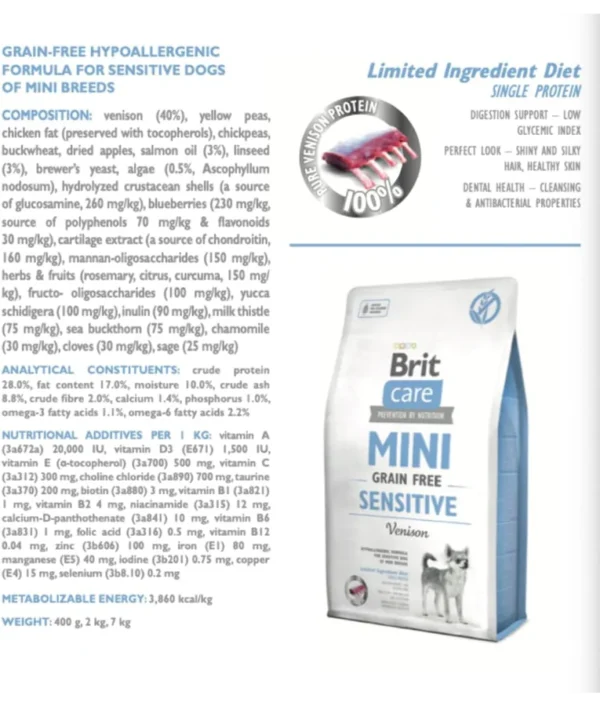 Brit Care - Adult Mini Sensitive Grain-Free With Vension 2kg - Image 6