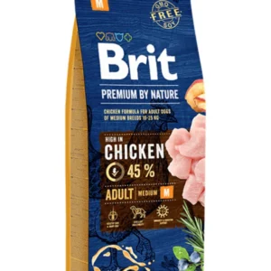 Brit Premium - Medium Breed Adult With Chicken 15kg