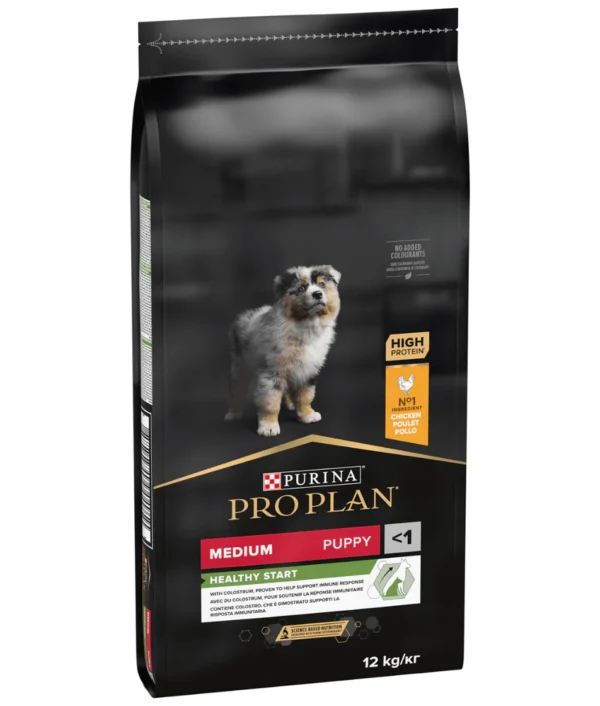 Purina Pro Plan Healthy Start Medium Puppy, Dry Dog food with Chicken 12Kg