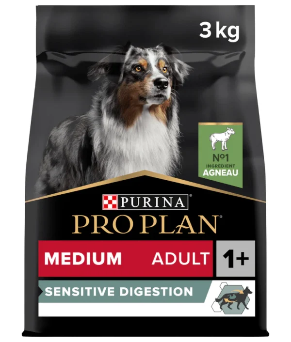 Purina Pro Plan Sensitive Digestion Medium Adult, Dry Dog food with Lamb 3kg