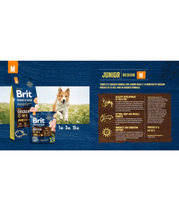 Brit Premium - Medium Breed Junior With Chicken 15Kg - Image 6