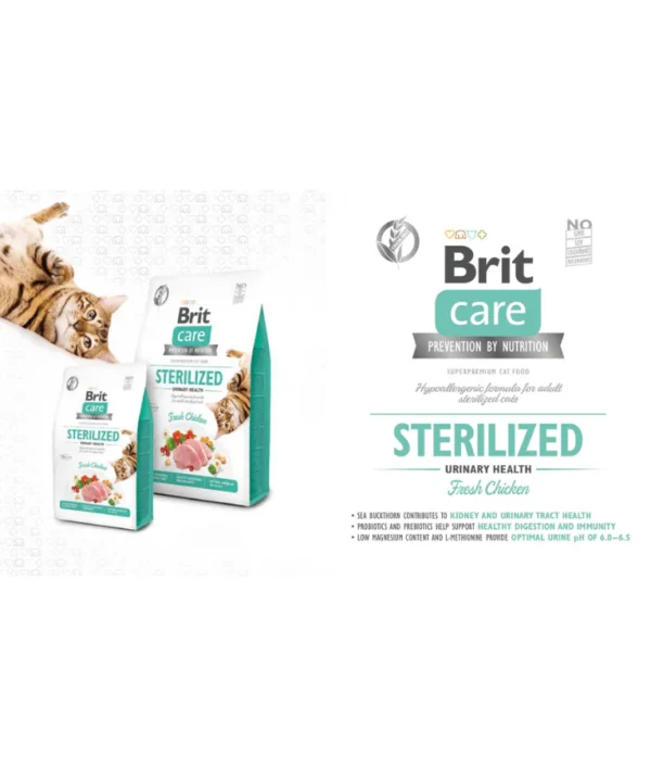 Brit Care - Cat Grain-Free Sterilized Urinary Health 2kg - Image 5