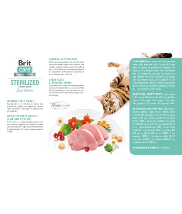 Brit Care - Cat Grain-Free Sterilized Urinary Health 2kg - Image 6